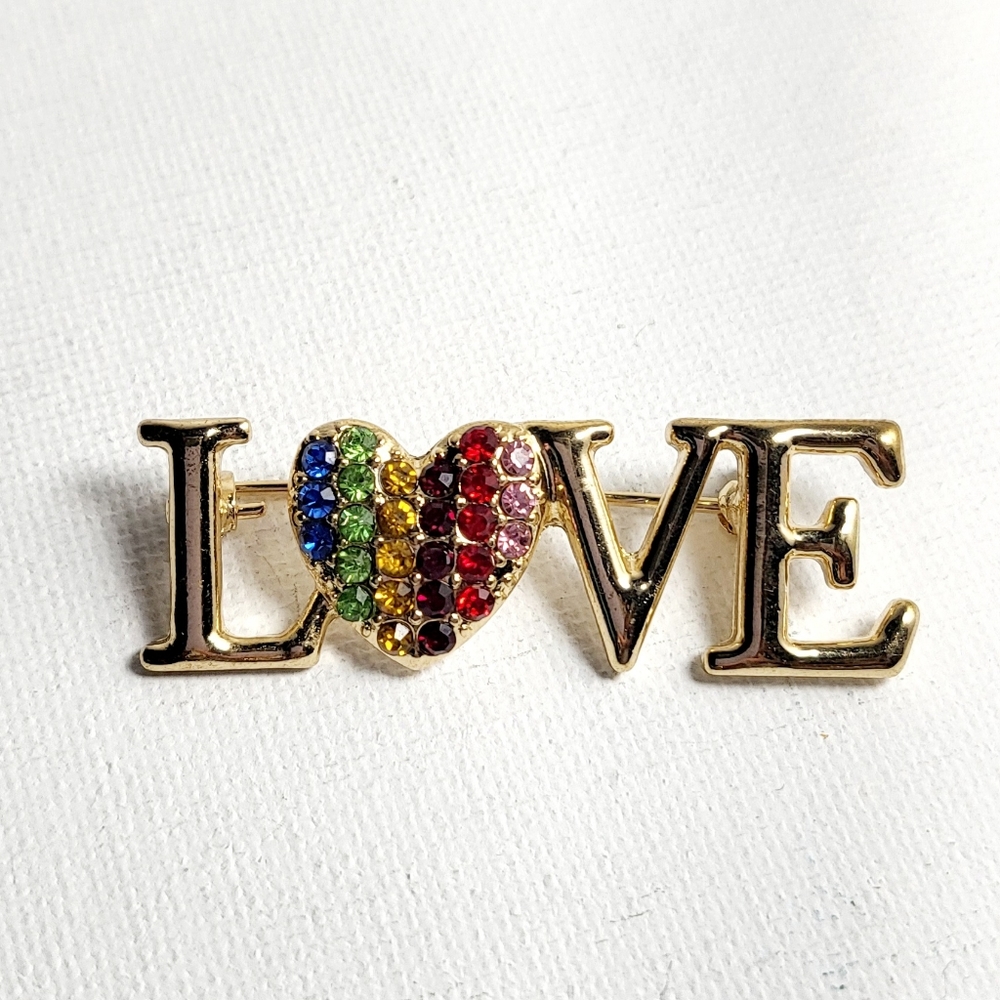LOVE brooch - NWOT